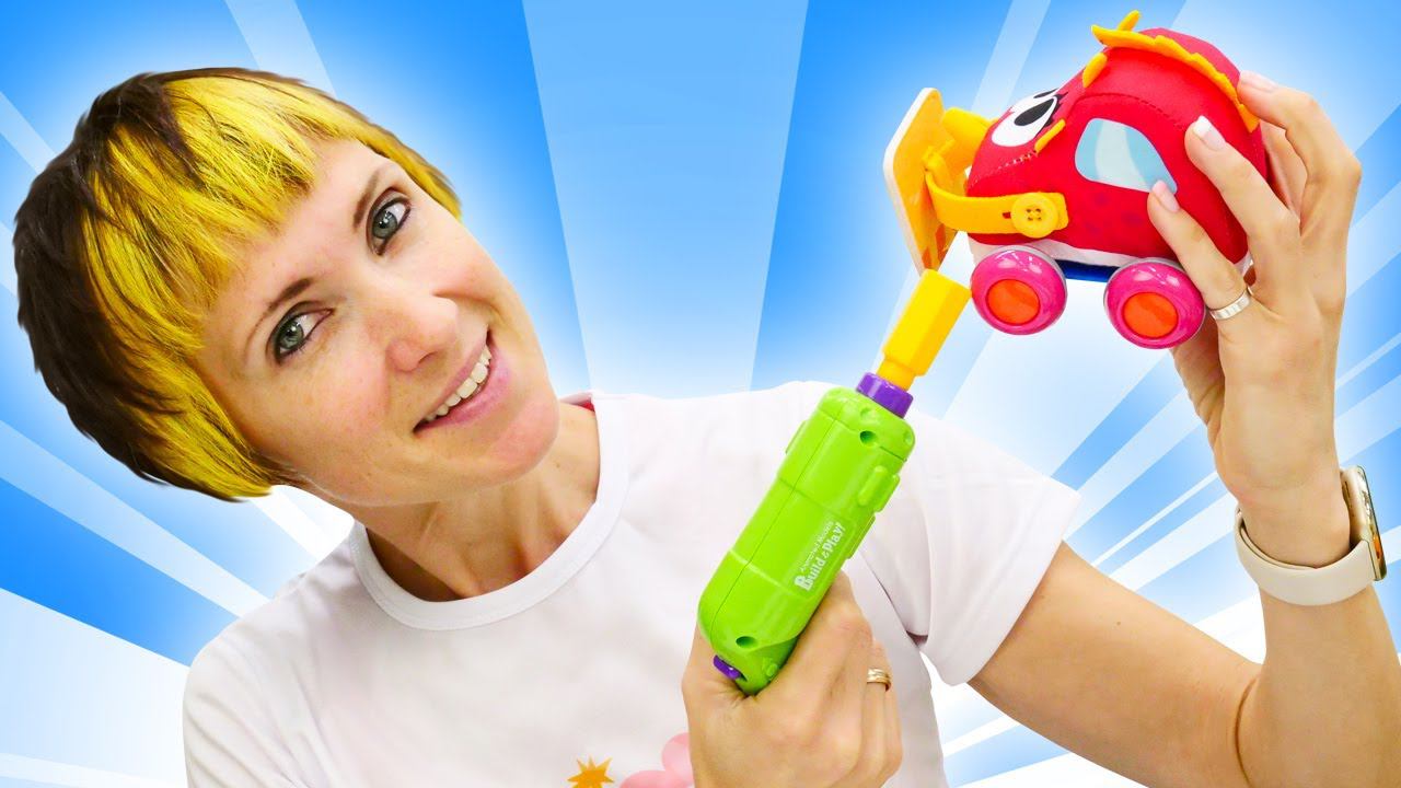 Веселая школа с Машей Капуки Кануки: машинки Мокас строят дорогу! Развивающие видео для детей смотреть онлайн