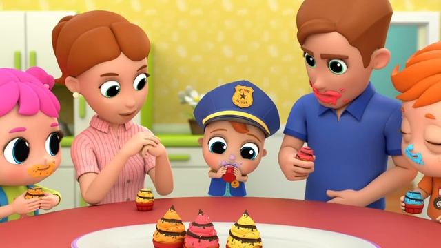 Who Ate the Cupcakes? | Johny Johny Yes Papa | Loops For Kids | Little Angel Kid Songs смотреть онлайн