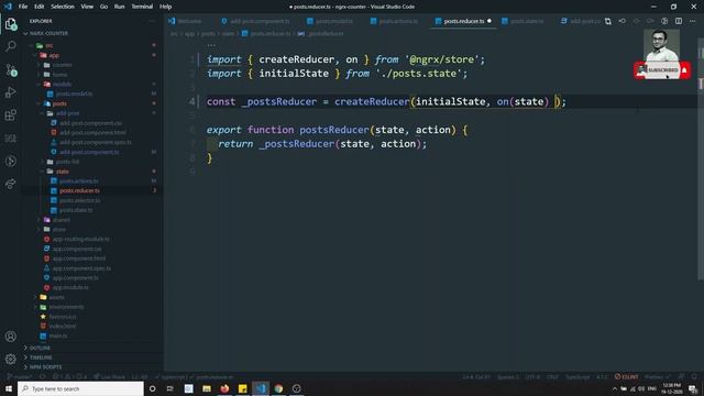 16. Adding Posts into the ngrx state submitted by the Form - Angular NGRX смотреть онлайн