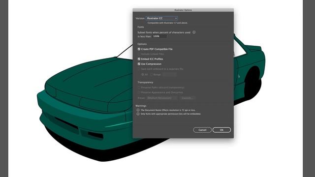 Drawing a Nissan 240sx / s13 Silvia / Adobe Illustrator Speed Art смотреть онлайн