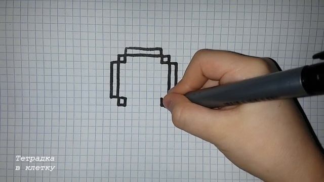 Простые рисунки по клеточкам # 91 Смайлик смотреть онлайн