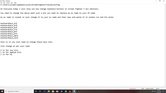 Street Fighter V All editions Keyboard Change смотреть онлайн