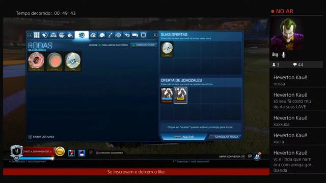 Jogando Rocket League E Conversando Com Os Inscritos