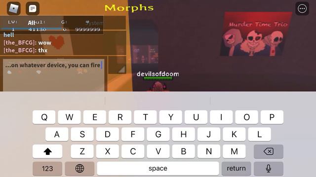 Showing Shadow Fire Sans gamepass in Undertale Merged Multiverse смотреть онлайн