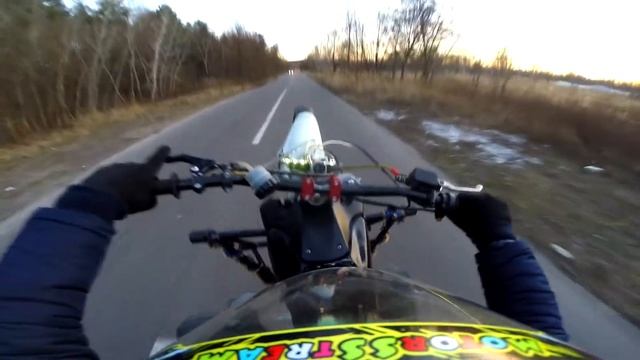 Зима радует погодой | Honda CBR 125r | Stunt | MotorSStreaM смотреть онлайн