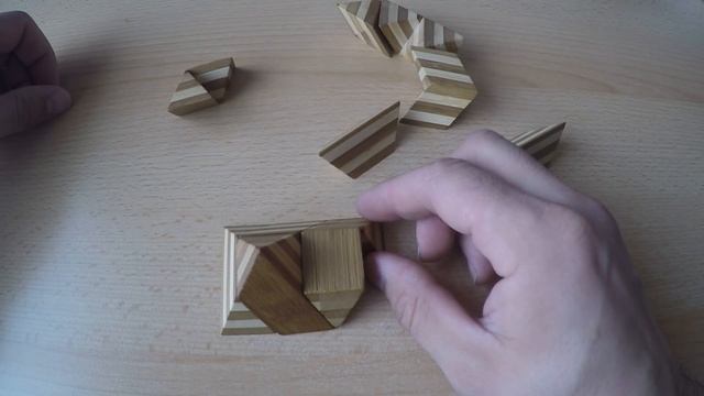 How to build a 10 piece pyramid puzzle, Wooden IQ Pyramid Puzzle смотреть онлайн