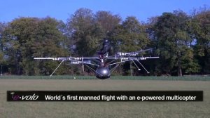 Первый в мире летающий мультикоптер  Полет на мультикоптере