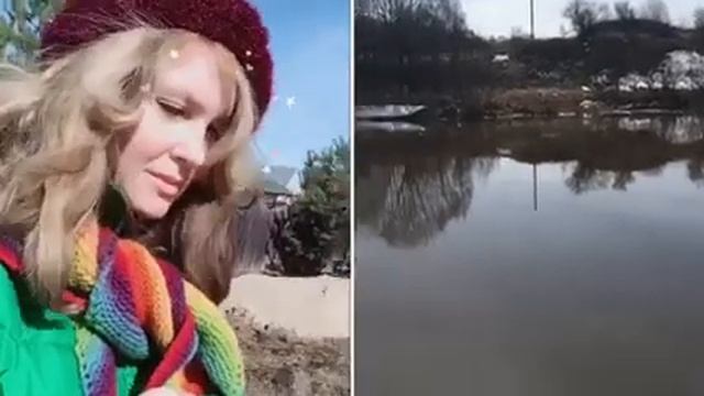 Влог: Дача, Вязаный платок - пряжа kauni кауни - Вязание смотреть онлайн
