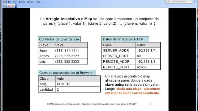 CS072 20.a. Estructura de Datos Map en PHP - 1 de 5 смотреть онлайн