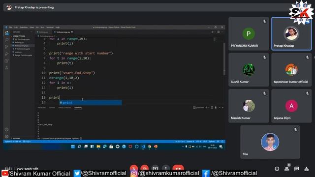 Lecture - 7 For Loop | Python Programming | Project Information смотреть онлайн