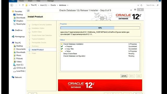 Oracle DataBase 12c Installation on Windows 8.0 or 8.1 Video 2 смотреть онлайн