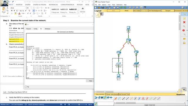 3.2.1.9 Lab - Configuring Basic RIPv2 смотреть онлайн