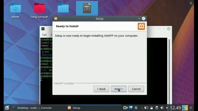 PHP MySQL part 1 - cara install XAMPP di Linux смотреть онлайн