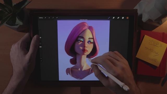 How to Paint in PROCREATE - Painting a Portrait from Start to Finish смотреть онлайн