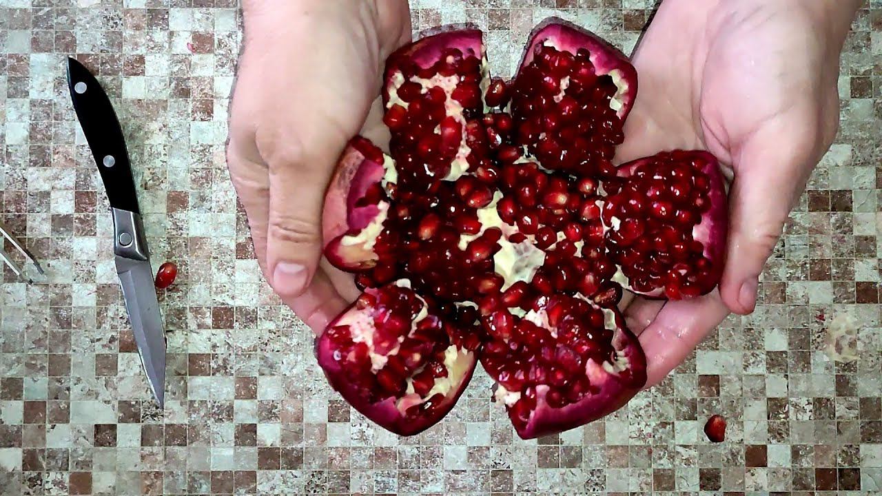 Как быстро и правильно ПОЧИСТИТЬ ГРАНАТ. смотреть онлайн