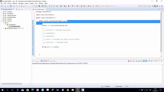 Java Dersleri 20 - Dersleri Scanner sınıfı ve kullanımı nextInt() nextLine() next() смотреть онлайн