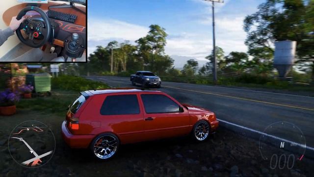 Rebuilding a Volkswagen Golf GTI VR6 560HP - Forza Horizon 5 | Steering Wheel Gameplay | 4K смотреть онлайн