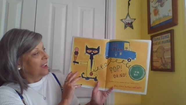 Reading Pete the Cat and His Four Groovy Buttons with Ms. Pat смотреть онлайн
