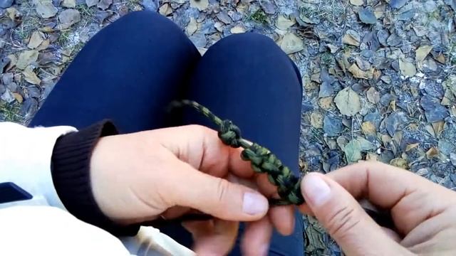 Быстрорасплетаемый браслет c паракорда Ковбойская петля на Кельтской кнопке | Bracelet with paracor смотреть онлайн