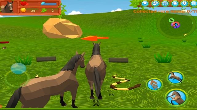 Horse Family Animal Simulator 3D By CyberGoldfinch, Android Game смотреть онлайн