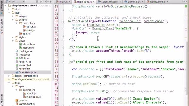 Angular Mocks and $httpBackend смотреть онлайн