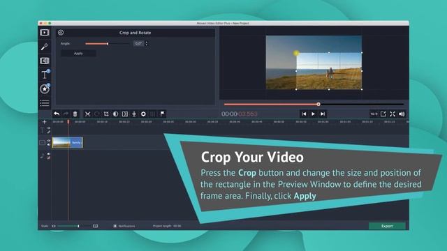 How to CROP A VIDEO? (Movavi Video Editor 15) смотреть онлайн