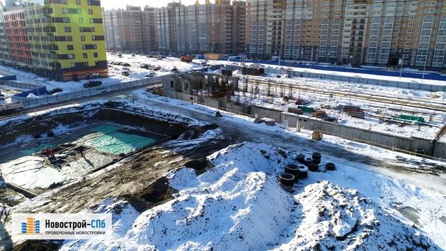 Обзор с воздуха ЖК «Янила Драйв» (аэросъемка: февраль 2019 г.) смотреть онлайн