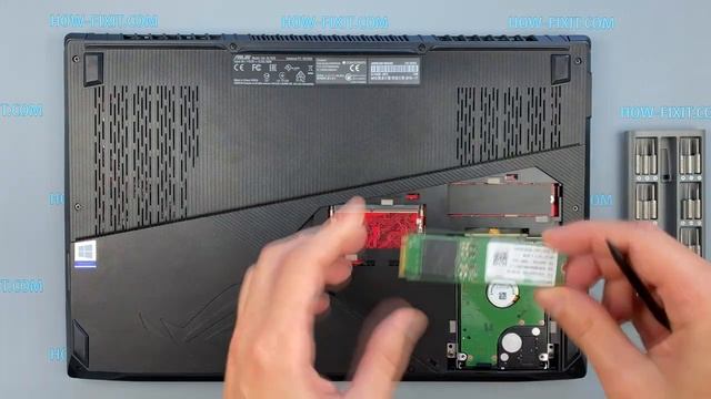 Asus ROG Strix GL703G How to upgrade or install M2 SSD смотреть онлайн