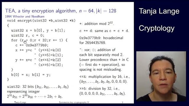 Symmetric-key cryptography V - Example of block cipher смотреть онлайн