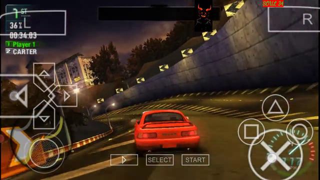 NFSMW CARBON FIRST RACE (PSP) смотреть онлайн