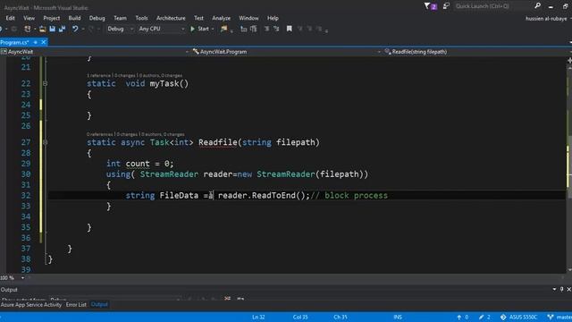 54- Async and await اعادة قيمة من مهمة смотреть онлайн