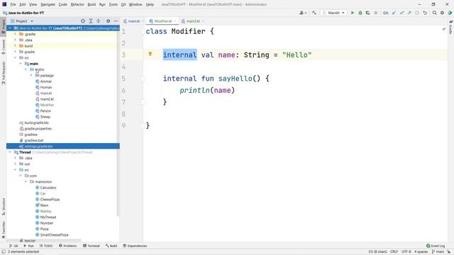 Java to Kotlin #14 - Visibility Modifiers смотреть онлайн
