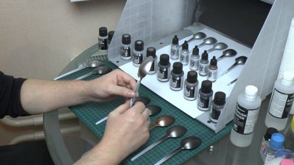Большой тест металликов : Часть 4 : Vallejo Metal Color и Model Air