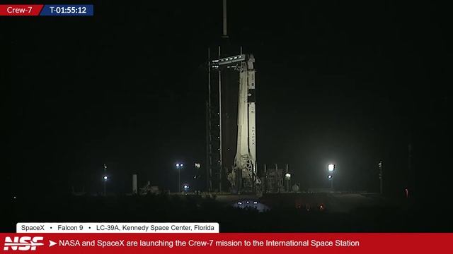 SpaceX Launches CREW-7 to International Space Station смотреть онлайн