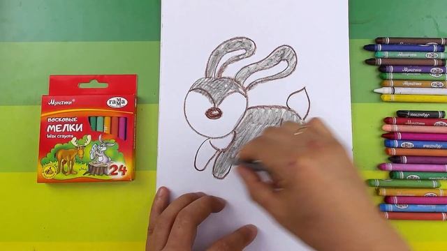 Как нарисовать ЗАЙЧИКА учимся рисовать смотреть онлайн