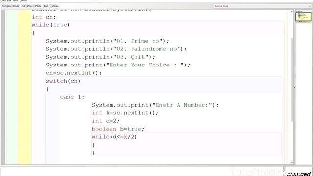 Menu Base Switch Case Program смотреть онлайн
