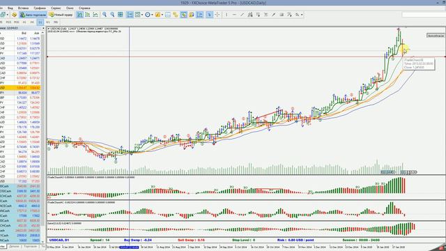 Сигнал автоактивации на продажу на 4-х часах USDCAD смотреть онлайн