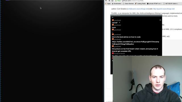 Artificial Intelligence Markup Language (AIML) w/ python and zeromq смотреть онлайн