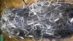 Новая сплавная сеть для рыбалки, Как разобрать новую сеть