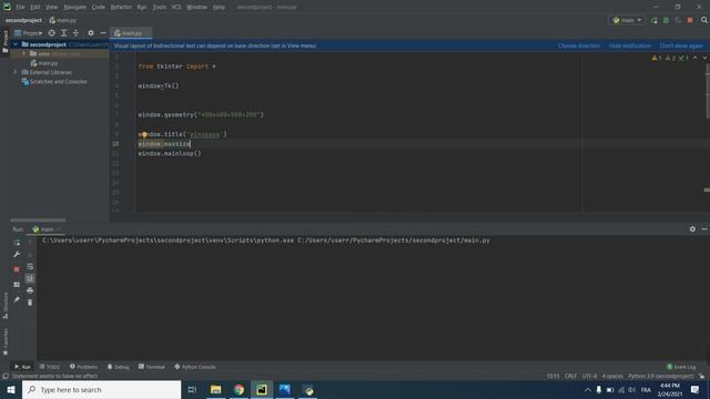 Course Python In Arabic | Python and Tkinter | 5 Maxsize and Minsize of Window смотреть онлайн