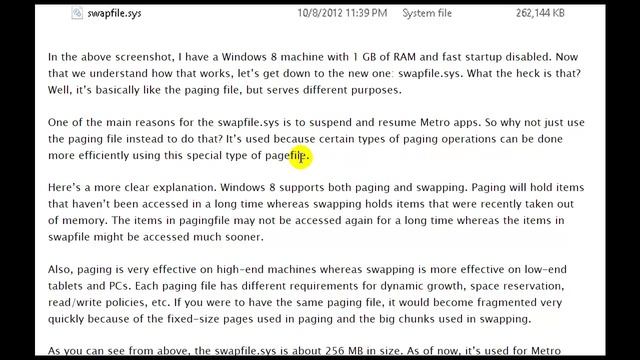 HDG Explains -- Swapfile.sys, Hiberfil.sys And Pagefile.sys In Windows 8