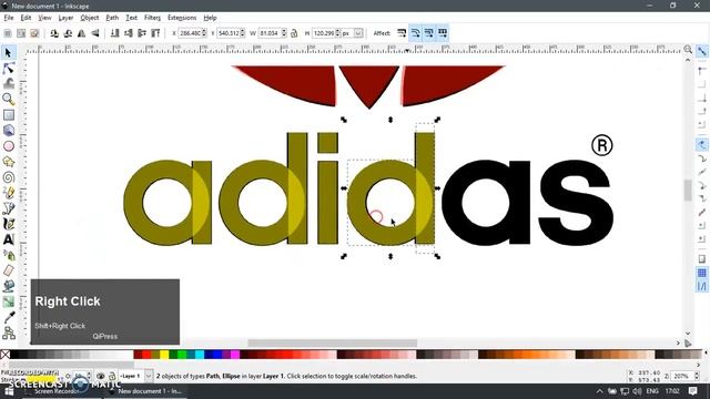 Inkscape Howto - Adidas Classic Logo смотреть онлайн