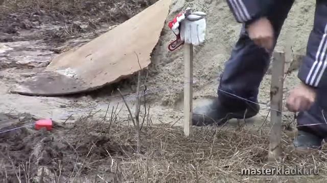 Разметка фундамента © masterkladki смотреть онлайн