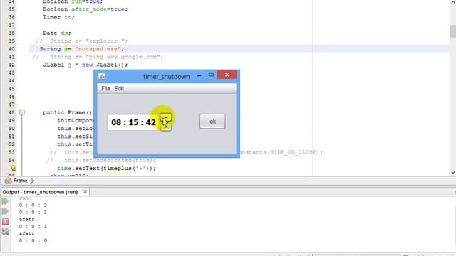 shutdown timer in java смотреть онлайн