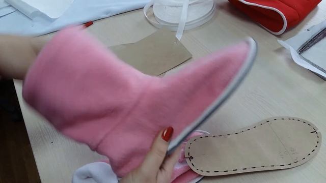 Тапочки из флиса. смотреть онлайн