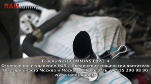 Удаление ЕГР Газель Cummins 2.8 ISF