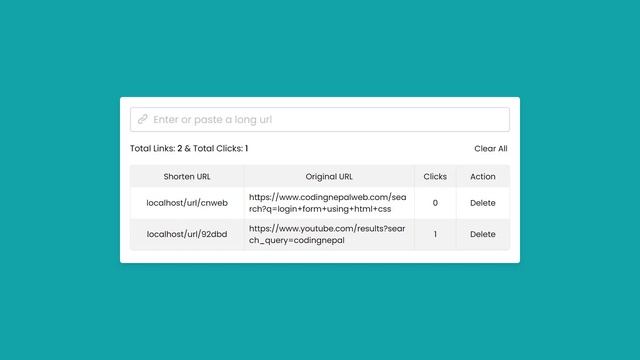 URL Shortener Website using PHP with MySQL & JavaScript смотреть онлайн
