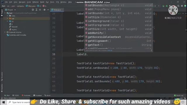 ?Java awt | ? Java awt tutorial for beginners | Project using awt |Java programming #java #program смотреть онлайн