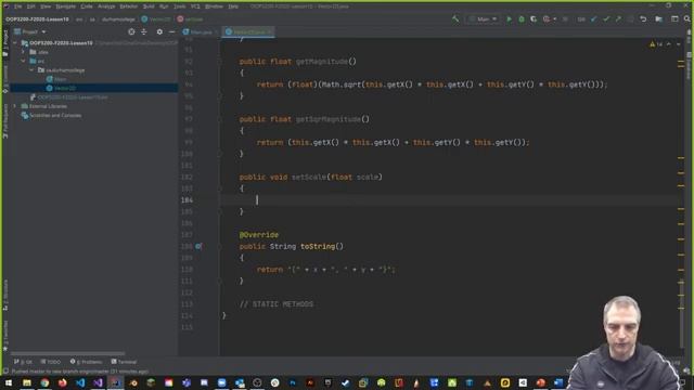 OOP3200 - F2020 - Lesson 10 - Part 1 - Java Classes смотреть онлайн