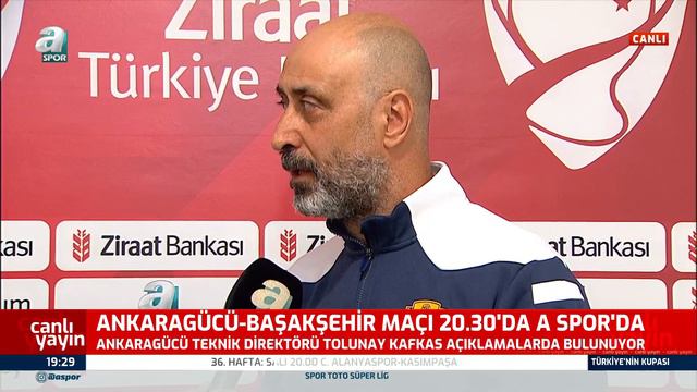 Ankaragücü - Başakşehir Maçı Öncesi Tolunay Kafkas Açıklamada Bulundu / A Spor / Türkiye'nin Kupası смотреть онлайн